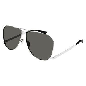 New SAINT LAURENT Dust Silver Aviator SL 690 002 Sunglasses Women